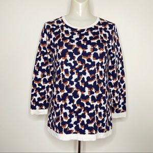 Ann Taylor Soft Wool Cheetah Crew Neck Sweater
